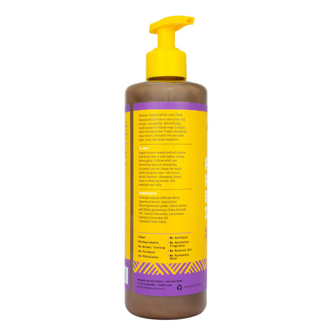 AUTHENTIC AFRICAN BLACK SOAP ALL-IN-ONE - WILD LAVENDER, 16 OZ