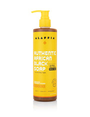 AUTHENTIC AFRICAN BLACK SOAP BODY WASH - SOOTHING TURMERIC GINGER 12 oz