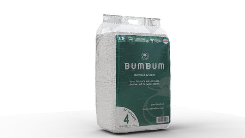 BumBum - Bamboo Diapers Size 4 (10-17kg) 54 Pieces