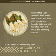 AUTHENTIC AFRICAN SCALP CARE CONDITIONER, SOOTHING TEA TREE & MINT